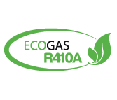 Logo de Gas R410 utilizado en sistemas de aire acondicionado